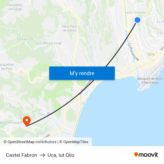 Castel Fabron to Uca, Iut Qlio map