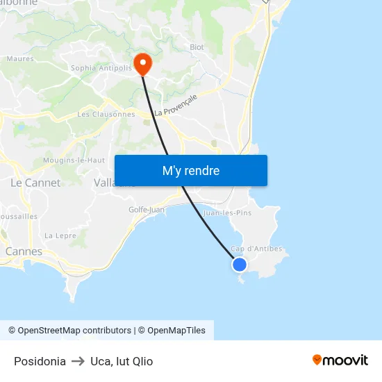 Posidonia to Uca, Iut Qlio map