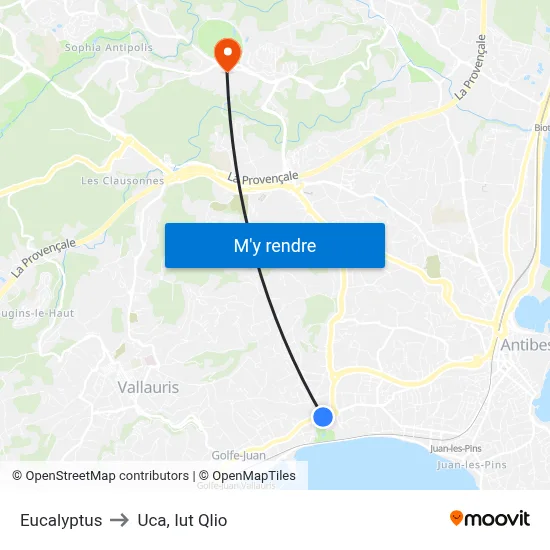 Eucalyptus to Uca, Iut Qlio map