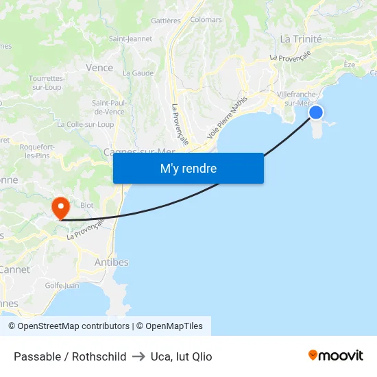 Passable / Rothschild to Uca, Iut Qlio map