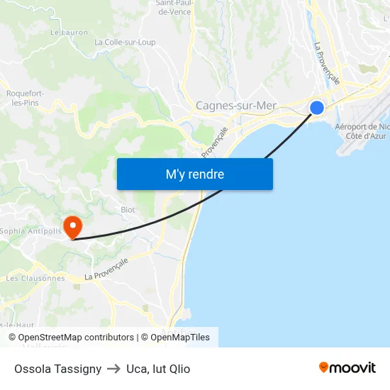 Ossola Tassigny to Uca, Iut Qlio map