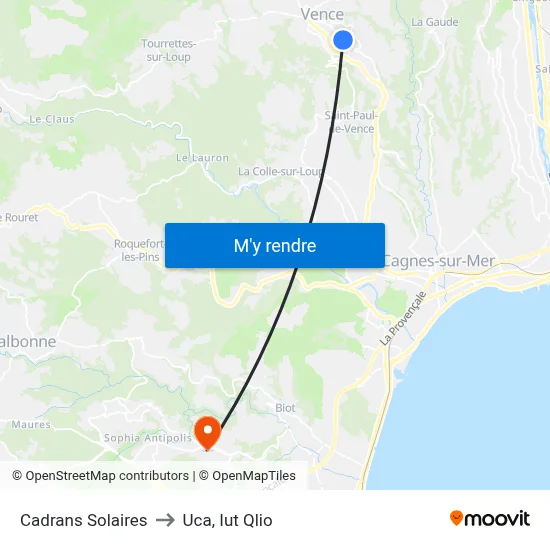 Cadrans Solaires to Uca, Iut Qlio map