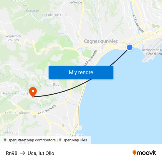 Rn98 to Uca, Iut Qlio map