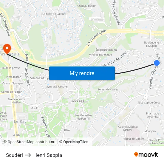 Scudéri to Henri Sappia map