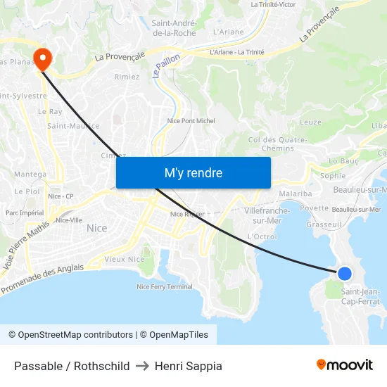 Passable / Rothschild to Henri Sappia map