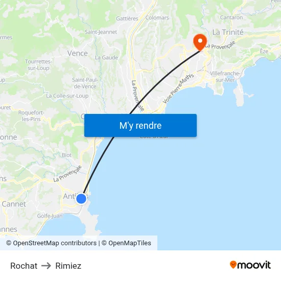 Rochat to Rimiez map