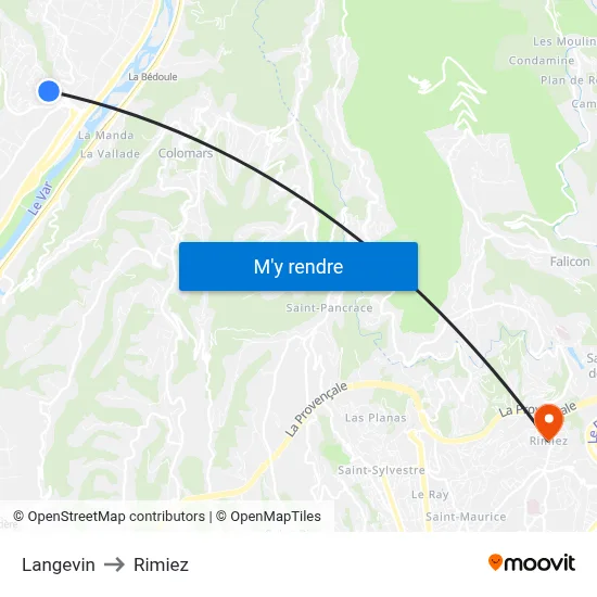 Langevin to Rimiez map
