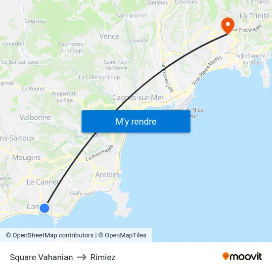 Square Vahanian to Rimiez map