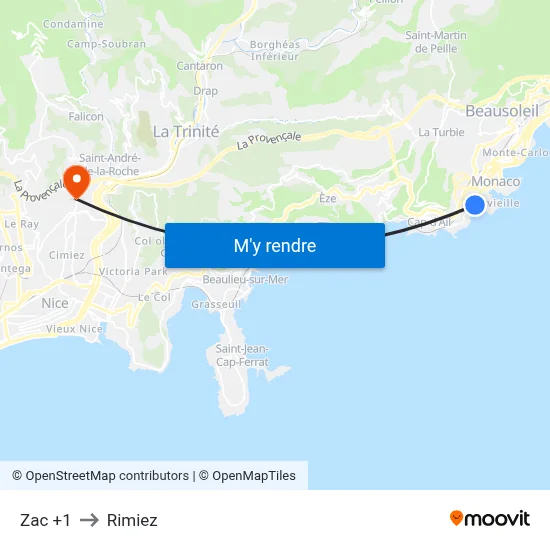 Zac +1 to Rimiez map