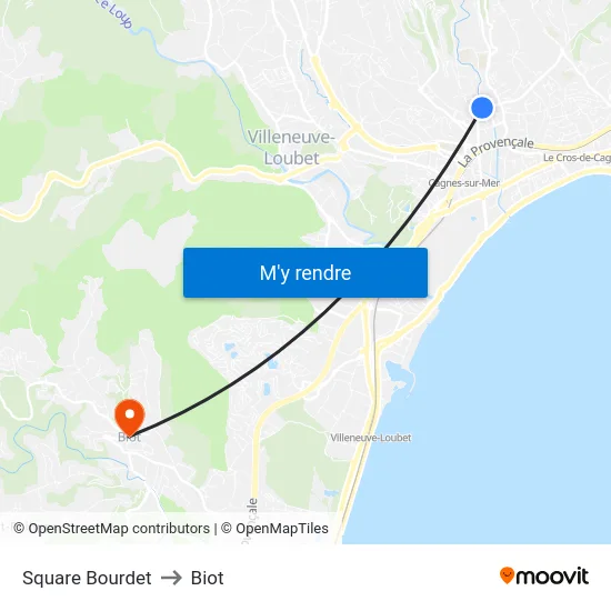 Square Bourdet to Biot map