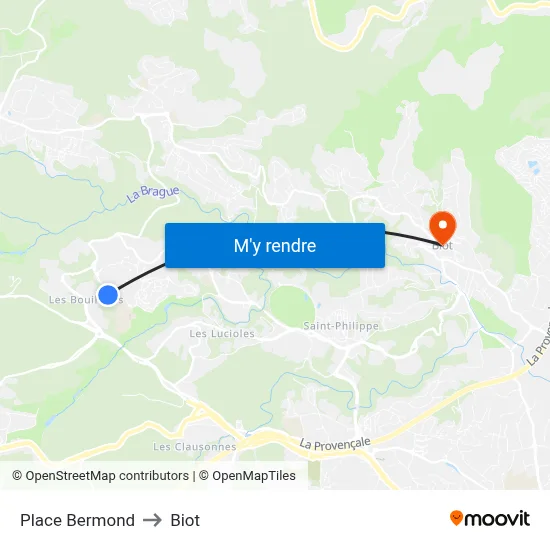 Place Bermond to Biot map