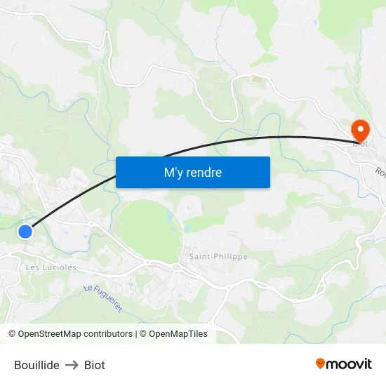 Bouillide to Biot map