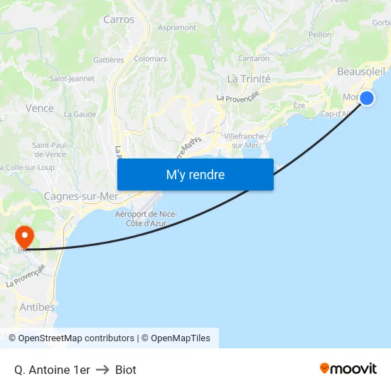 Q. Antoine 1er to Biot map