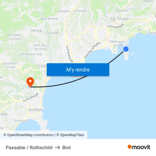 Passable / Rothschild to Biot map