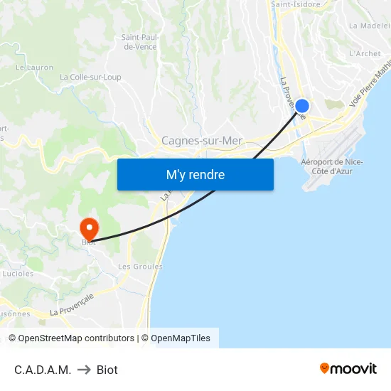 C.A.D.A.M. to Biot map