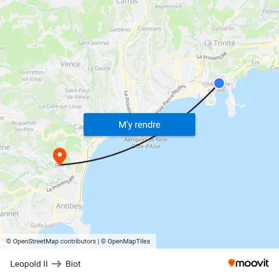 Leopold II to Biot map