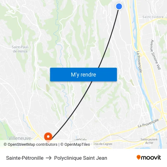 Sainte-Pétronille to Polyclinique Saint Jean map