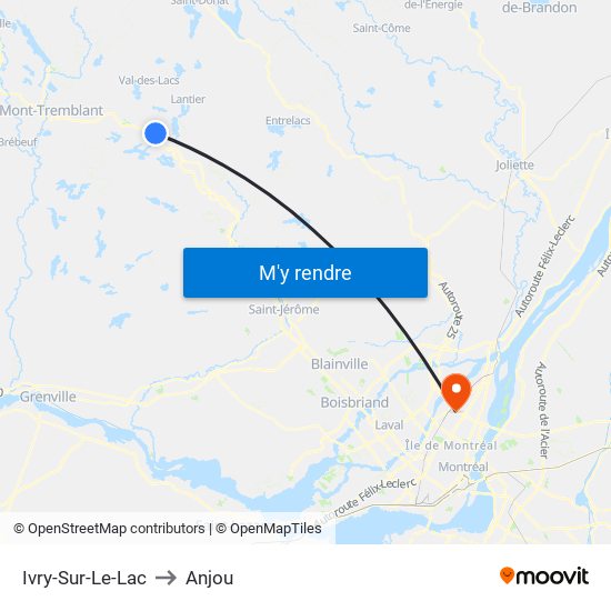 Ivry-Sur-Le-Lac to Anjou map