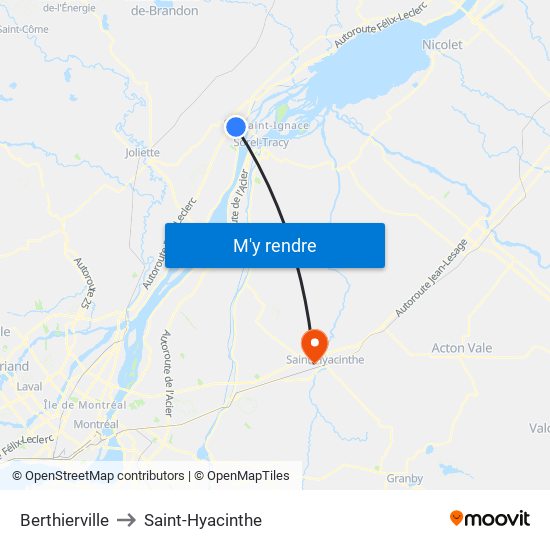 Berthierville to Berthierville map