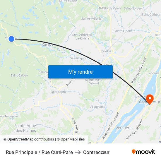 Rue Principale / Rue Curé-Paré to Contrecœur map