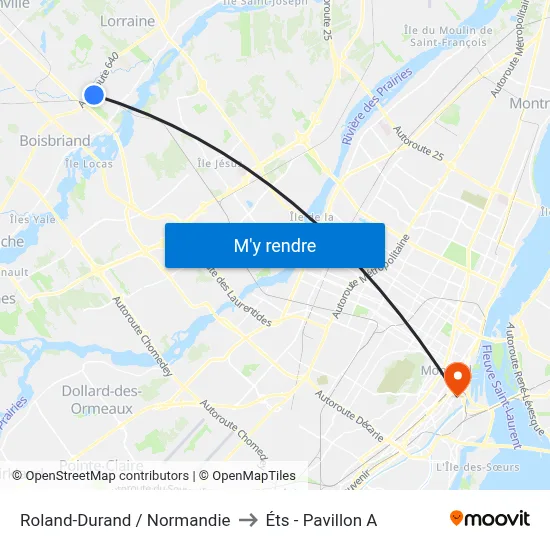 Roland-Durand / Normandie to Éts - Pavillon A map