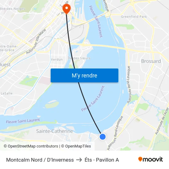 Montcalm Nord / D'Inverness to Éts - Pavillon A map