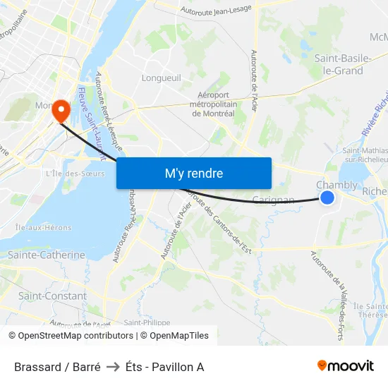 Brassard / Barré to Éts - Pavillon A map