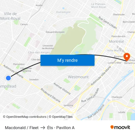 Macdonald / Fleet to Éts - Pavillon A map
