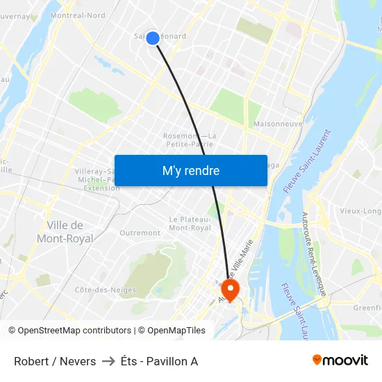 Robert / Nevers to Éts - Pavillon A map
