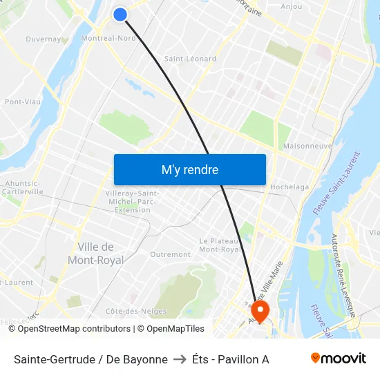 Sainte-Gertrude / De Bayonne to Éts - Pavillon A map
