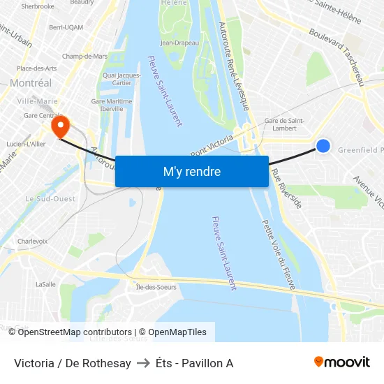 Victoria / De Rothesay to Éts - Pavillon A map
