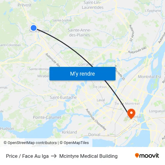 Price / Face Au Iga to Mcintyre Medical Building map