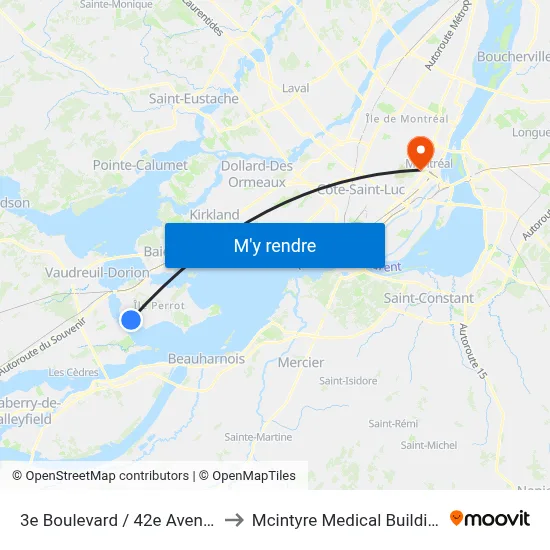 3e Boulevard / 42e Avenue to Mcintyre Medical Building map