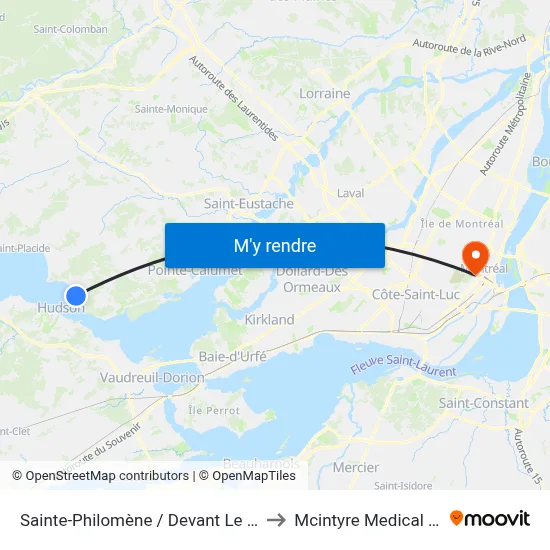 Sainte-Philomène / Devant Le Civique 681 to Mcintyre Medical Building map