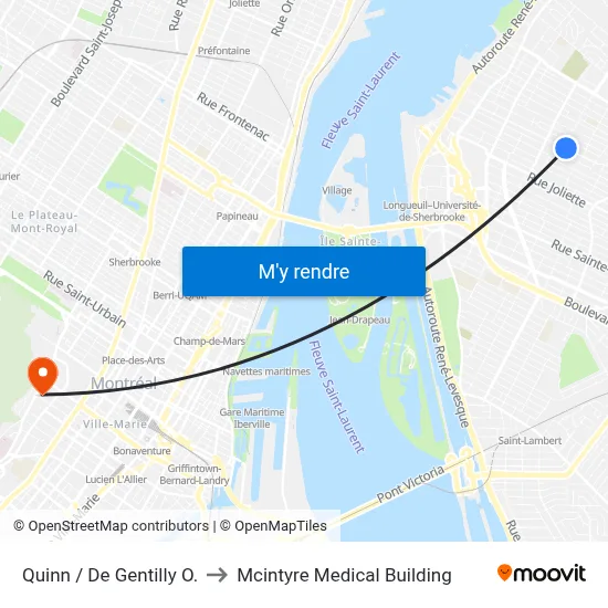 Quinn / De Gentilly O. to Mcintyre Medical Building map