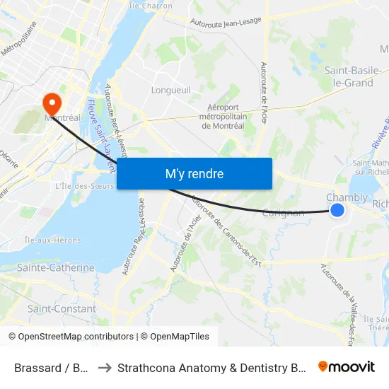 Brassard / Barré to Strathcona Anatomy & Dentistry Building map