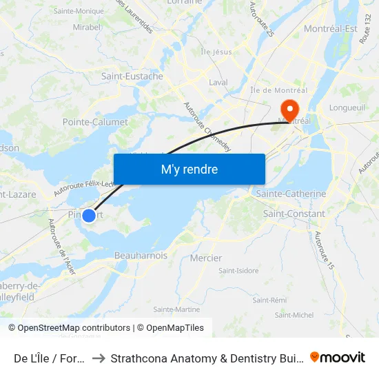 De L'Île / Forest to Strathcona Anatomy & Dentistry Building map