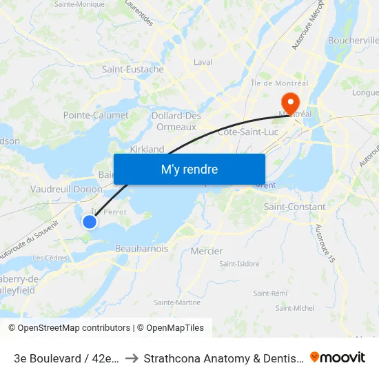 3e Boulevard / 42e Avenue to Strathcona Anatomy & Dentistry Building map