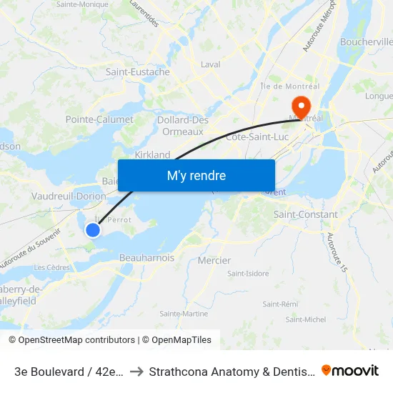 3e Boulevard / 42e Avenue to Strathcona Anatomy & Dentistry Building map