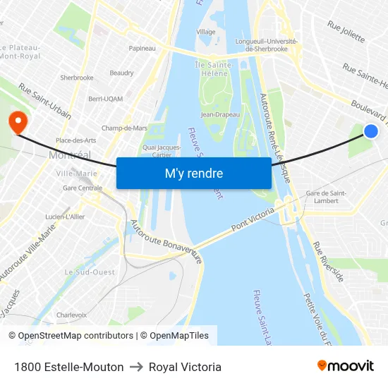 1800 Estelle-Mouton to Royal Victoria map