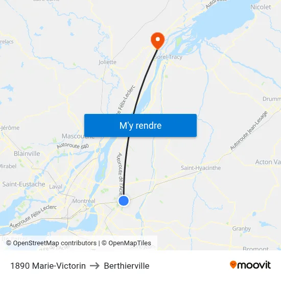 1890 Marie-Victorin to Berthierville map