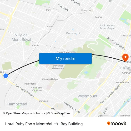 Hotel Ruby Foo s Montréal to Bay Building map