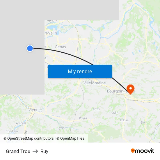 Grand Trou to Ruy map