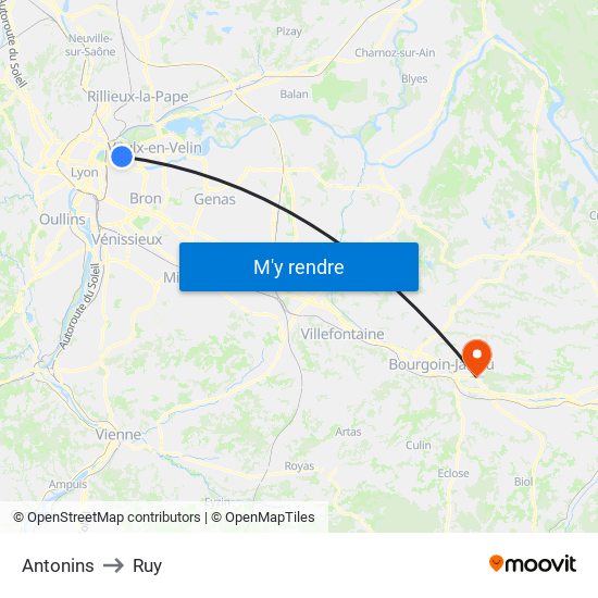 Antonins to Ruy map