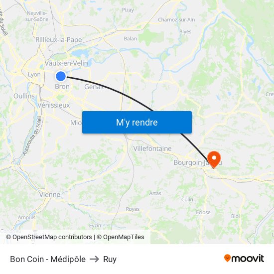 Bon Coin - Médipôle to Ruy map