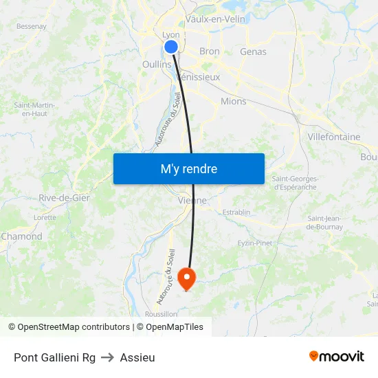 Pont Gallieni Rg to Assieu map