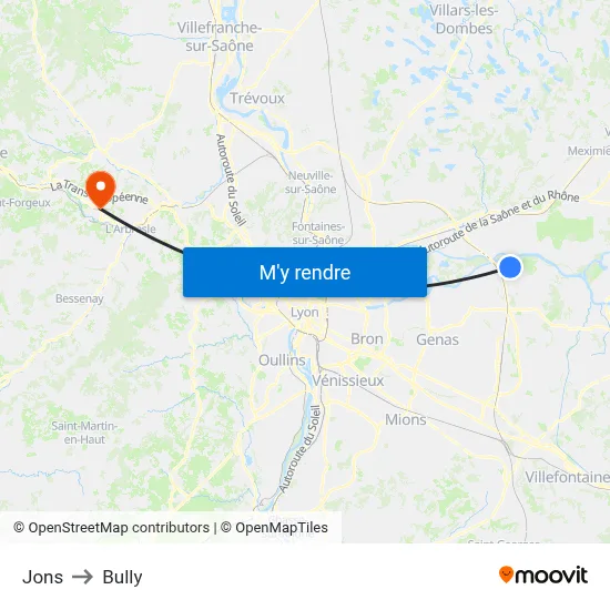 Jons to Bully map