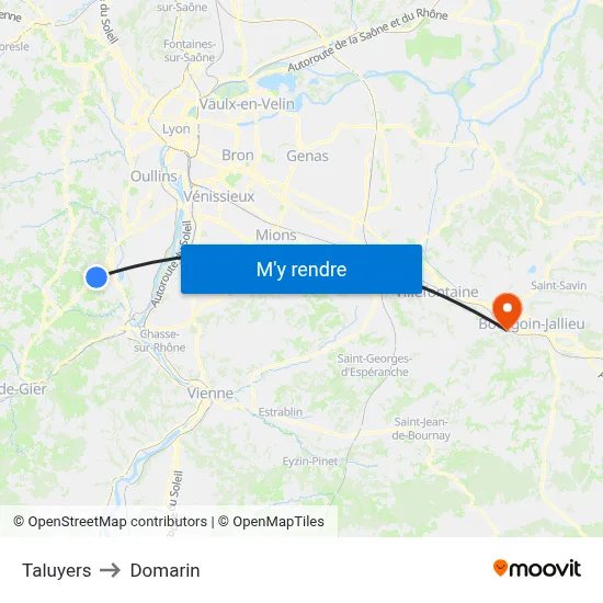 Taluyers to Domarin map