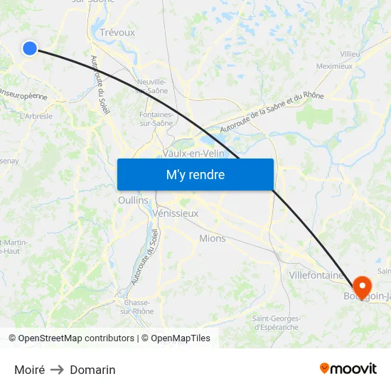 Moiré to Domarin map