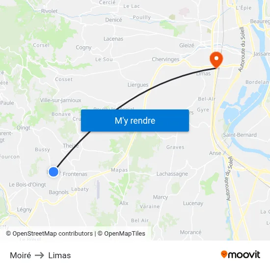 Moiré to Limas map
